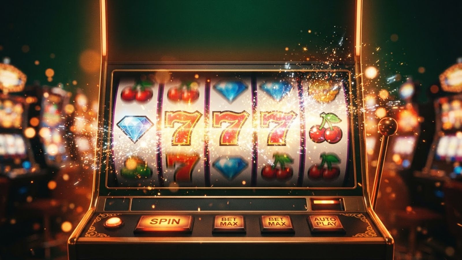 Rouleaux de machines à sous étincelants, symbole des gros gains sur DublinBet